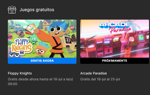 Juegos que estan en epic games gratis