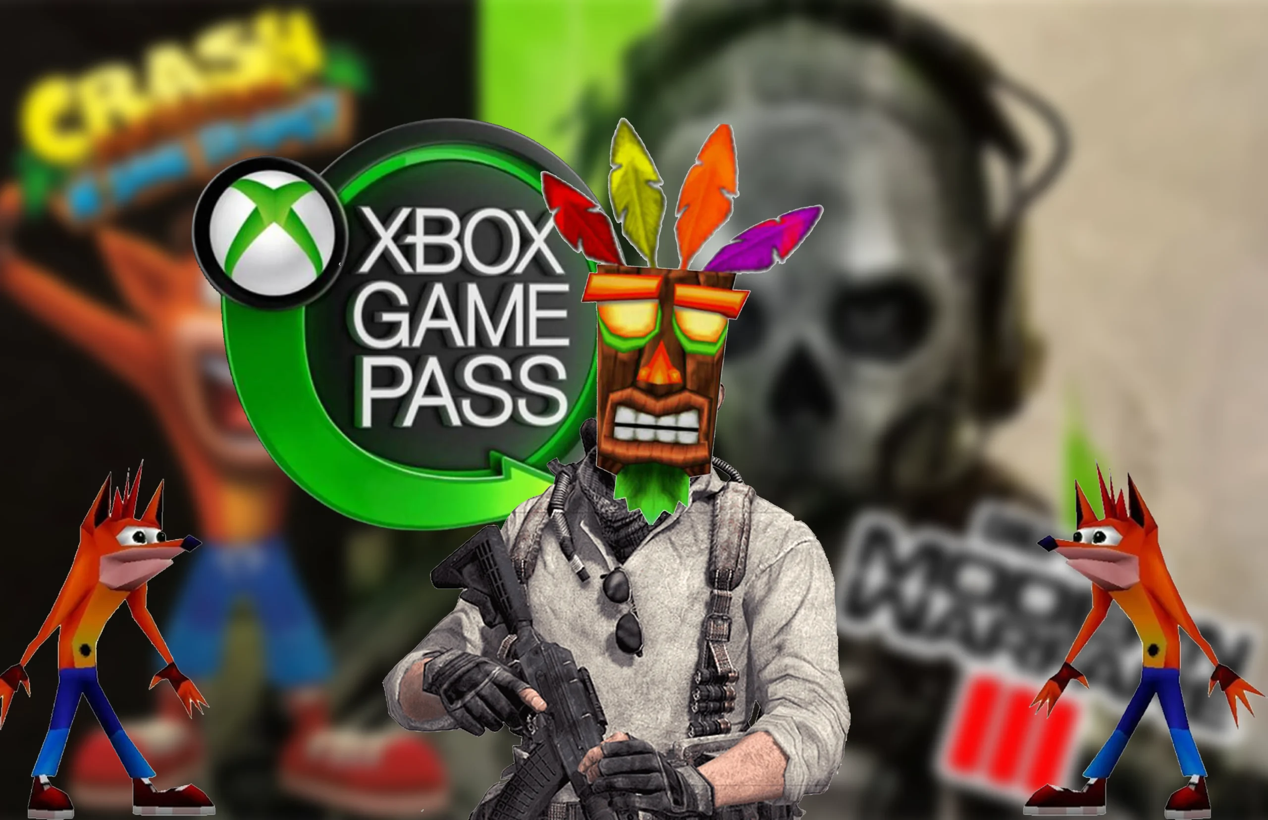 Call of duty y Crash en Game pass